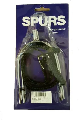 Vista 2 de Coronet Prince of Wales Never Rust Spurs con correas para hombre