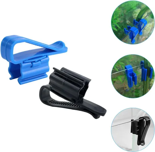 Vista 8 de balacoo Clip de tubo de agua para acuario, abrazadera de fijación multifunción para manguera de pecera, fácil instalación, soporte de manguera