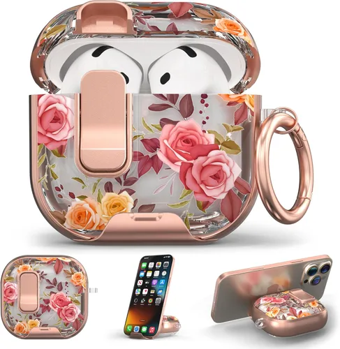 Vista 22 de Funda para Apple AirPods Pro 3 2025 con bloqueo de seguridad y soporte para negro - p