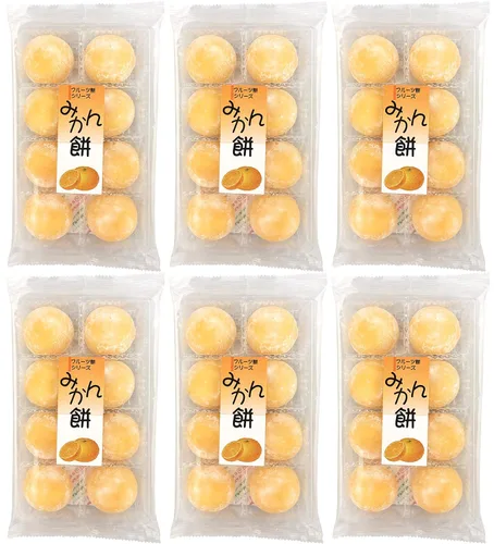 Vista 4 de Juego de regalo de mini pastel de arroz con sabor a naranja mandarina japonesa (importación japonesa)
