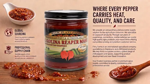Vista 6 de Magic Plant - Puré de pimienta Red Carolina Reaper - 1 libra a granel, 1.5M a 2M SHU, pimiento rojo picante fermentado para cocinar, salsa picante