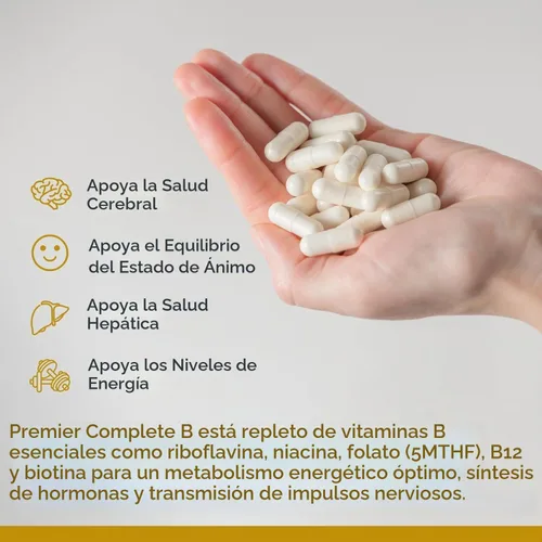 Vista 4 de Premier Research Labs Complete B - Suplemento complejo de vitamina B para una salud óptima Suplemento de vitamina B con biotina 9 vitaminas B