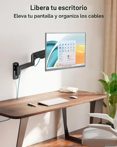 Vista 6 de MOUNT PRO Soporte de pared para monitor para pantallas de 13 a 32 pulgadas Negro Max 32