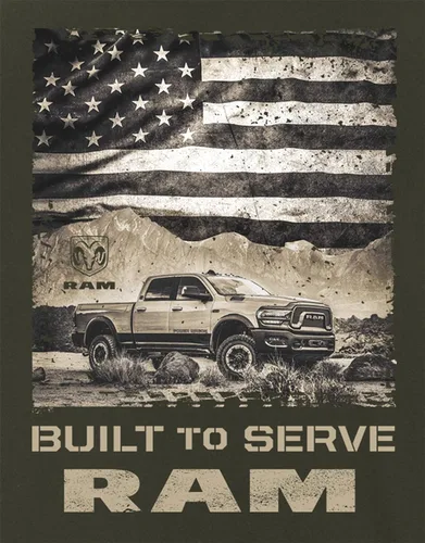 Vista 5 de Dodge Ram - Camisa de manga larga con cuello redondo para hombre en 2
