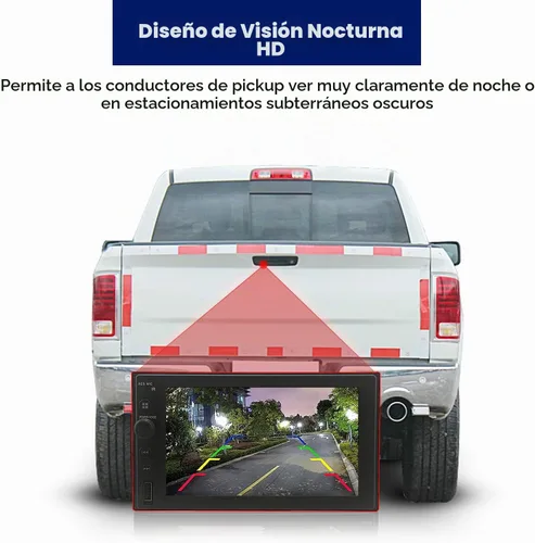 Vista 4 de Manija del portón trasero con cámara de respaldo para Dodge Ram