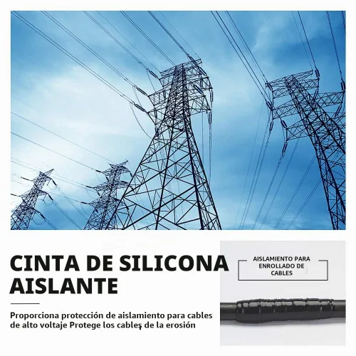 Vista 5 de Clavichord Cinta de silicona autoadherente - Cinta de 1 pulgada de ancho y 15 pies de largo, resistente a la intemperie, autoadhesiva