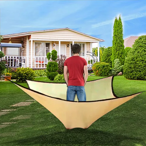 Vista 5 de Paño de sombra – Pergola 90% tela de sombra para exteriores con ojales para pérgola, patio, glorieta, terraza, jardín, porche, trigo (3 x 6 pies)