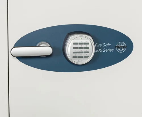 Vista 3 de Caja fuerte ignífuga de 2 horas – Cerradura digital – Seguro contra incendios y clasificación de impacto – Resistente al agua – Kit atornillado