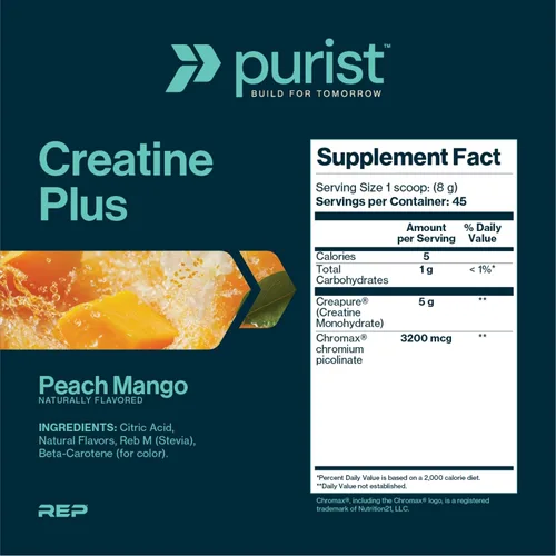 Vista 2 de PURIST Creapure Creatine Plus Monohydrate Suplemento en polvo de entrenamiento Recuperación de energía de fuerza muscular para mujeres y hombres