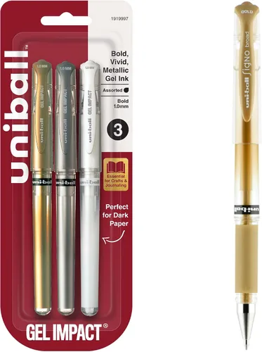 Vista 9 de Uniball 207 - Bolígrafos de gel de impacto, paquete de 144-0.039 pulgadas, bolígrafos de punta gruesa, suministros escolares y de oficina