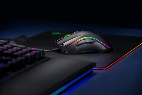 Vista 4 de Razer Mamba Elite - Ratón para juegos con cable: sensor óptico de 16.000 DPI - Iluminación Chroma RGB - 9 botones programables - Interruptores