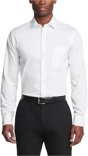 Vista 30 de Van Heusen Camisa de vestir para hombre, ajuste regular, cuello flexible, elástica, sin arrugas