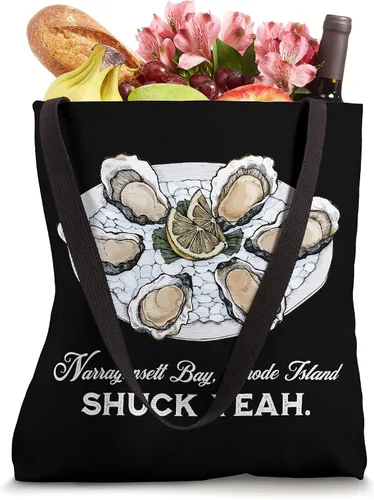 Vista 4 de Narragansett Bay, Rhode Island Funny Shuck Yeah Bolsa de viaje