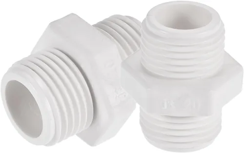 Vista 4 de M METERXITY Paquete de 4 accesorios de tubería de rosca macho de PVC – conector de manguera adaptador de rosca macho hexagonal G1/2, adaptador