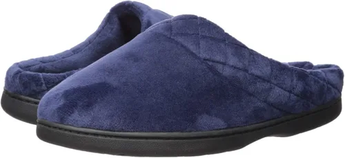 Vista 13 de Dearfoams Darcy - Pantuflas de velour de microfibra, tipo zueco con bordes acolchados, para mujer