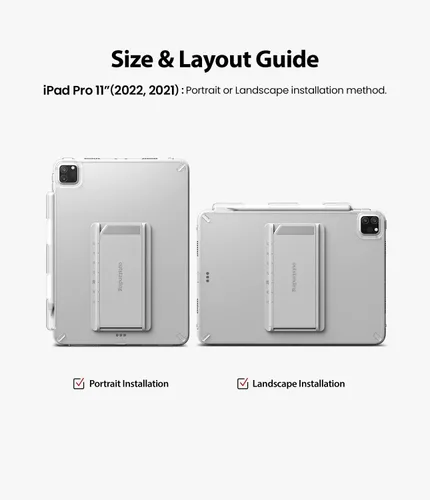 Vista 7 de Ringke Fusion with Outstanding [Funda + soporte] Funda compatible con iPad Pro de 11 pulgadas (4ª 2022, 3ª 2021, 2ª 2020, 1ª 2018), funda