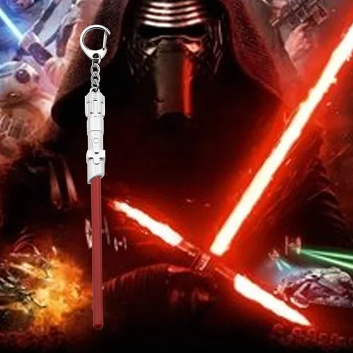 Vista 11 de FAADBUK Darth Vader - Llavero con sable de luz, regalos de cosplay de Wars para amigos, familia