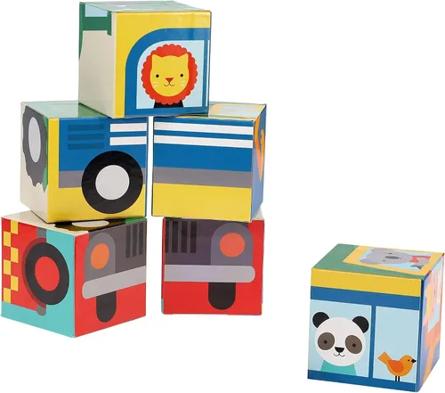 Vista 2 de Petit Collage Vehículos Puzzle Blocks