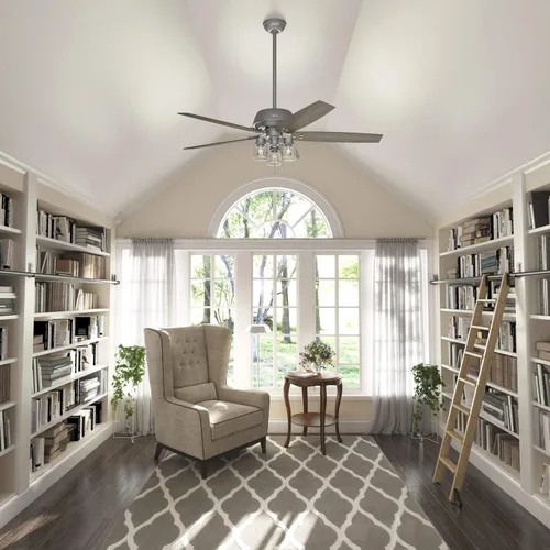 Vista 4 de Hunter Churchwell - Ventilador de techo interior con luz LED y cadena de tracción