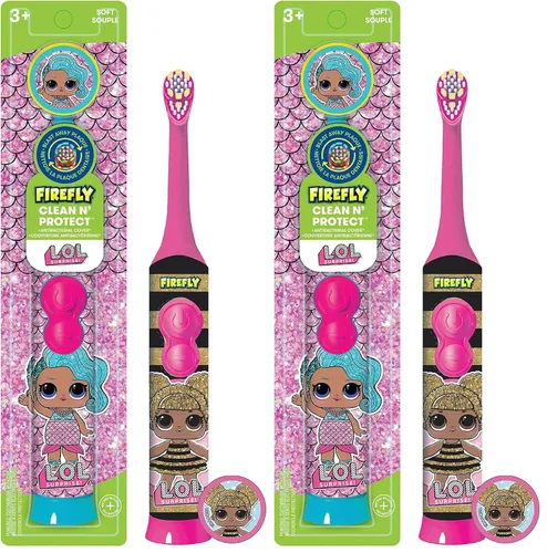 Vista 11 de FIREFLY Clean N' Protect, L.O.L. Surprise! Cepillo de dientes con cubierta de carácter higiénico, cerdas suaves, mango de agarre antideslizante