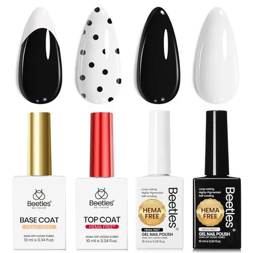 Vista 27 de Beetles - Esmalte de uñas de gel azul, 0.5 onzas líquidas, esmalte de gel azul profundo, efecto translúcido, esmalte de uñas neutro que se absorbe