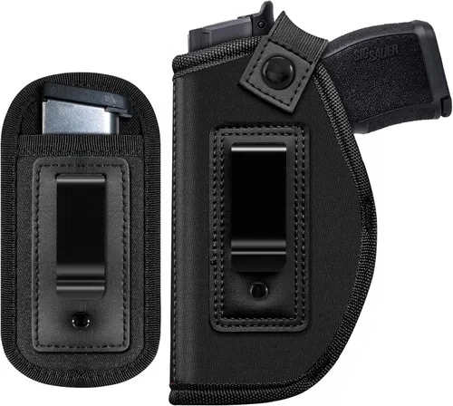 Vista 13 de Funda de pistola para mujeres/hombres, fundas IWB universales para transporte oculto, fundas de pistola diestra/siniestra, compatibles con S&W M&P