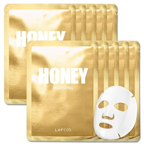 Vista 20 de LAPCOS Máscara de hojas de aloe, máscara facial diaria con pepino y gel de aloe para calmar e hidratar la piel, favorita de la belleza coreana