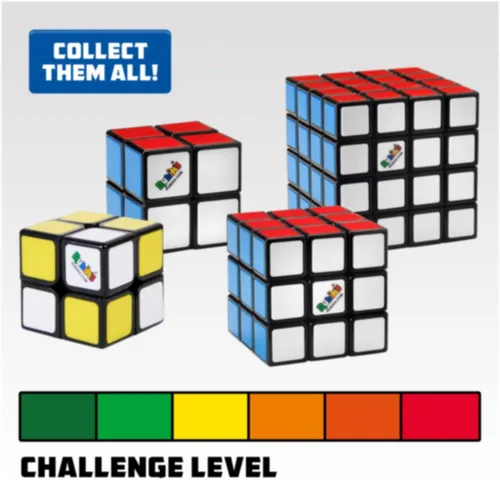 Vista 5 de Rubik's Cubo 3x3, aprende a resolver con calcomanías, guía y videos Juguete antiestrés para aliviar el estrés Edades de 8 años en adelante