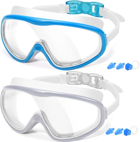 Vista 11 de Braylin Gafas de natación para adultos, paquete de 2 gafas de natación de visión amplia para hombres, mujeres, jóvenes, adolescentes, antivaho y más