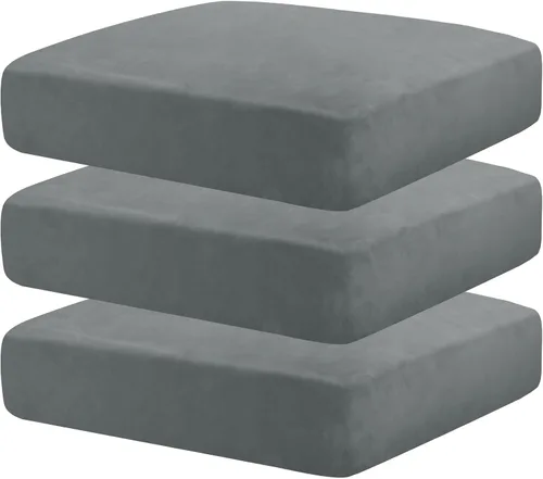 Vista 71 de MAXIJIN Fundas de cojín elásticas de terciopelo para sofá, funda de cojín suave de repuesto para sofá de dos plazas, protector de asiento