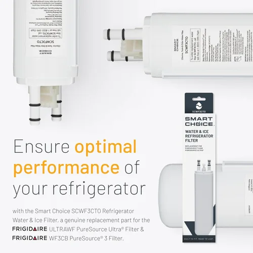 Vista 2 de Smart Choice SCWF3CTO Filtro de agua y hielo para refrigerador, reemplazo genuino para Frigidaire ULTRAWF PureSource Ultra y Frigidaire WF3CB
