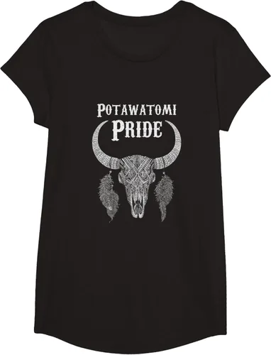 Vista 5 de Potawatomi Pride Tribe Native American Indian Buffalo Camiseta
