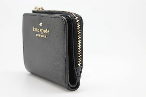 Vista 5 de Kate Spade Staci - Cartera plegable con cremallera en L, color negro, Negro -, Billetera plegable