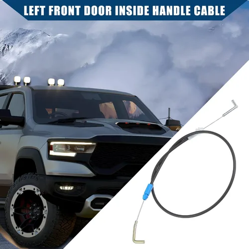 Vista 3 de 5165721AA - Cable de puerta delantera izquierda/manija interior para Ram 1500 2011-2018 para Ram 2500 2011-2023 / Cable de liberación del pestillo