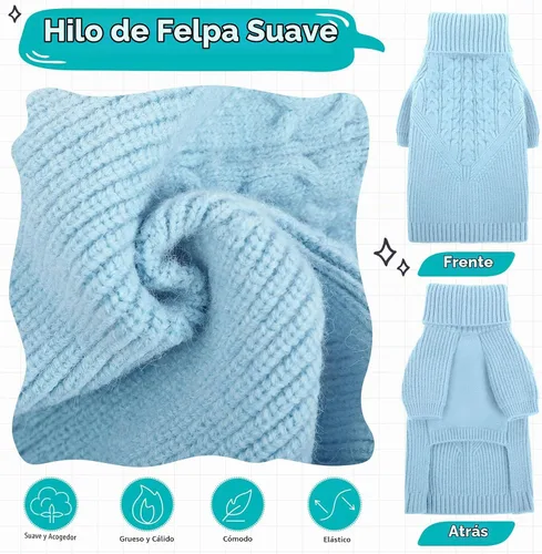 Vista 2 de Queenmore Suéter cálido de invierno para perros pequeños a grandes