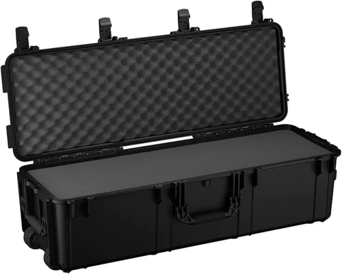 Vista 7 de Condition 1 Maletín rígido impermeable vacío de 45" con ruedas – Candado, Aprobado por la TSA, Almacenamiento de equipaje largo, Resistente al agua