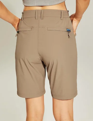 Vista 3 de Haimont Women's Quick Dry Hiking Shorts Lightweight Stretch Travel Camping Casual Shorts