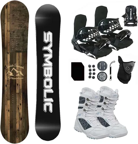Vista 4 de Symbolic Freedom - Paquete de snowboard y fijaciones y botas para mujer