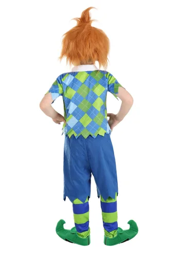 Vista 5 de Disfraz Deluxe de Munchkin a Cuadros para Niños Pequeños Multicolor