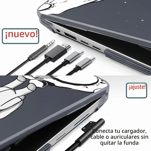 Vista 6 de Batianda AstroGrid - Funda para portátil Microsoft Surface de 15 pulgadas Astronaut