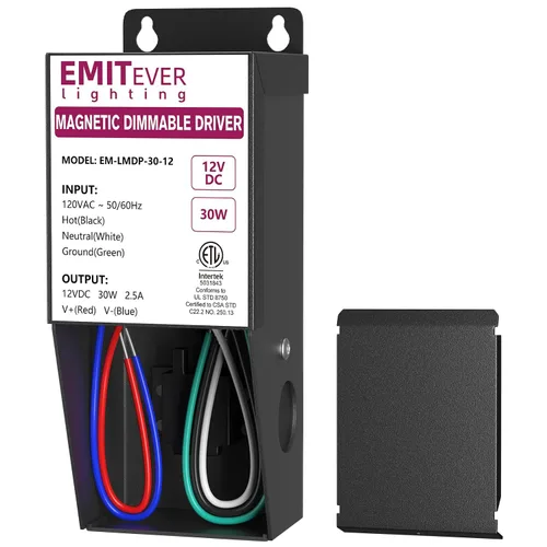 Vista 10 de EMITEVER Controlador LED magnético regulable de 200 W, fuente de alimentación magnética de transformador de 24 V, 120 VCA a 24 VCC, compatible
