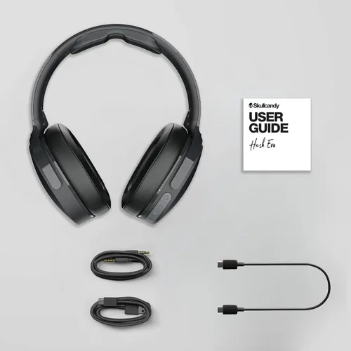 Vista 7 de Skullcandy Hesh Evo - Auriculares inalámbricos Bluetooth sobre la oreja con cable de carga USB-C extra, aislamiento de ruido, batería de 36 horas