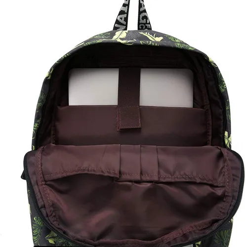 Vista 7 de YANAIER Elegante mochila para laptop, mochila de viaje, triángulo negro