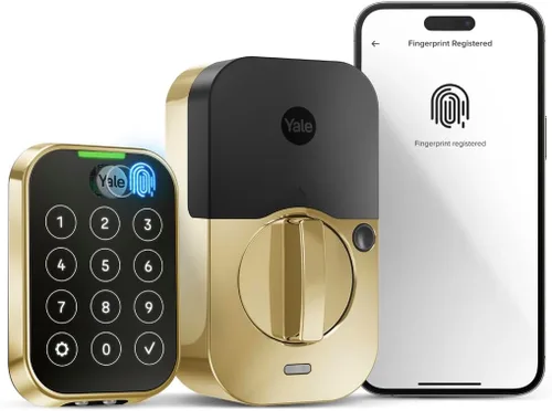Vista 20 de Yale Assure Lock 2 Touch - Cerradura de puerta de entrada inteligente con llave de níquel satinado con teclado de pantalla táctil conectado