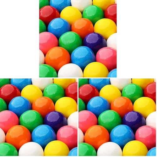 Vista 10 de Bolas de chicle para repuestos de máquina de chicles - Bolas de goma de mascar de frutas surtidas de 1 pulgada - 1.7 libras Chicle para niños