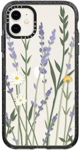 Vista 146 de Funda Impact de CASETiFY para iPhone 11 - Tiempo A Solas de Esther Kim - Negro Claro