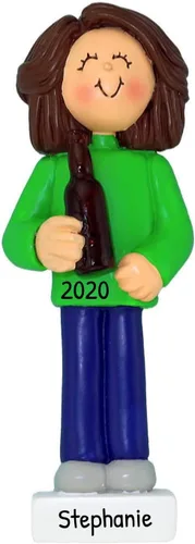 Vista 4 de Adornos personalizados de cerveza 2024 – Adorno de Navidad personalizado para bebedores de cerveza, adornos de Navidad para amantes de la cerveza