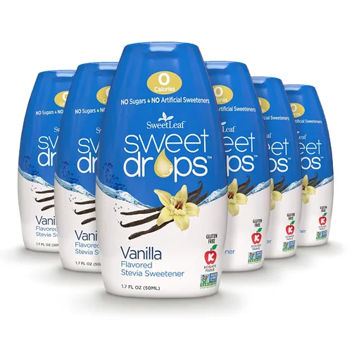 Vista 8 de SweetLeaf Sweet Drops - Edulcorante líquido de stevia saborizado, extracto de stevia, cero calorías, sin gluten, apto para dieta cetogénica, sin