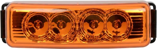 Vista 2 de GG Grand General 77850 Luz de marcador LED rectangular ámbar/ámbar Spyder con soporte negro