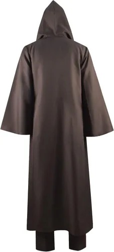 Vista 2 de Disfraz de Jedi túnica para cosplay disfraz de caballero con capucha disfraz de Halloween